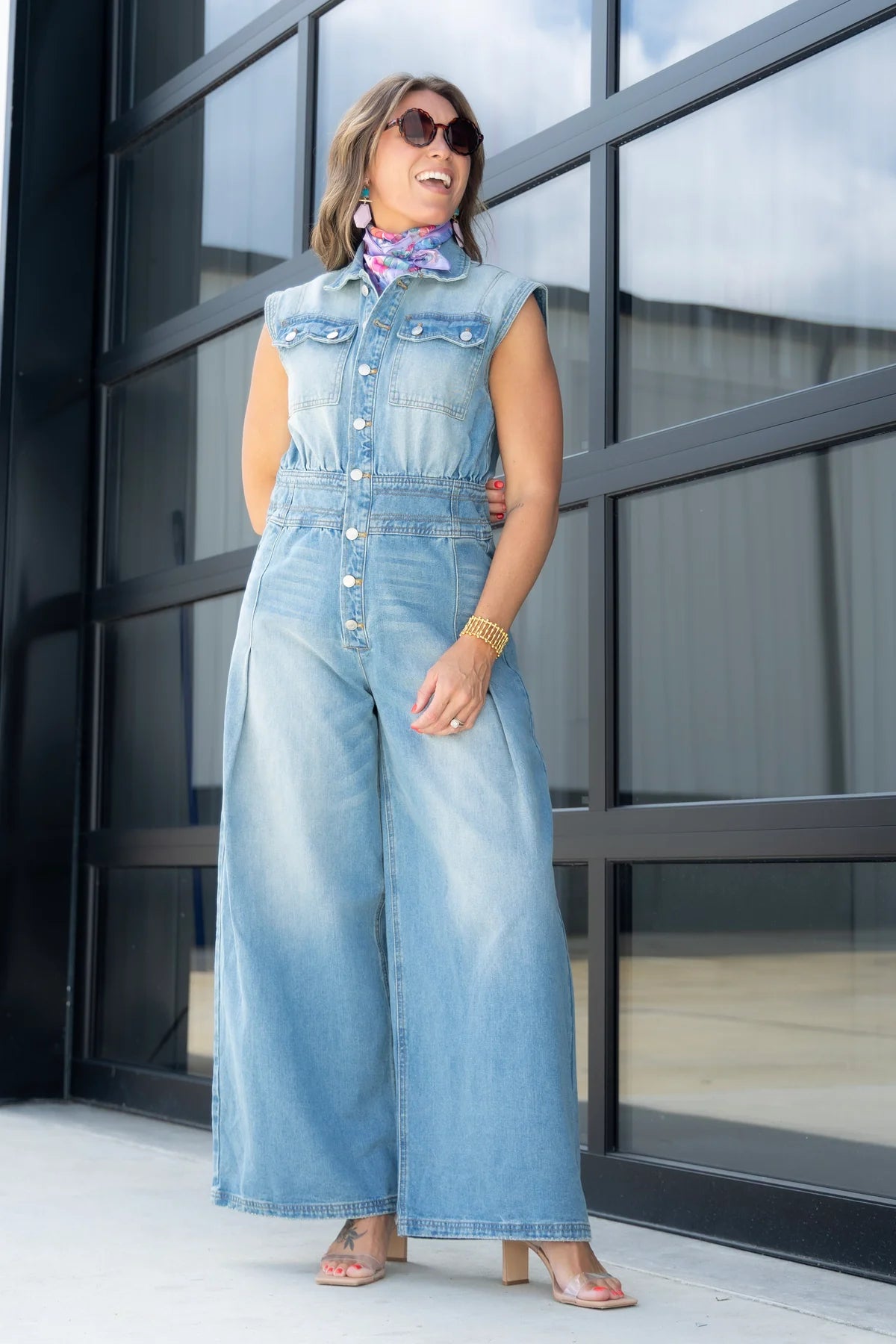 MANVEER-Walk in the Park Denim Jumpsuit